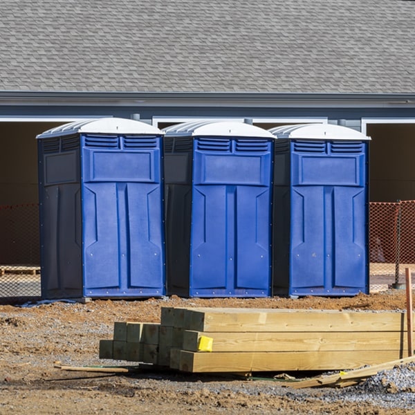 is there a specific order in which to place multiple portable toilets in Staffordsville VA